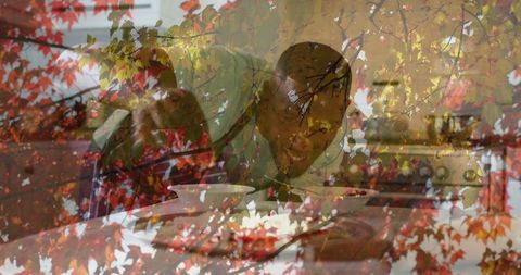 Home Cook Tasting Dish Amidst Autumn Theme