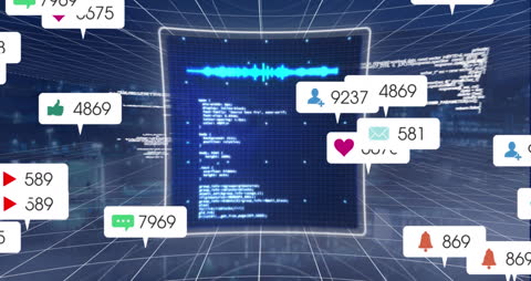 Digital Networking and Data Processing in Virtual Cityscape