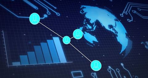 Digital global connectivity network with analytics