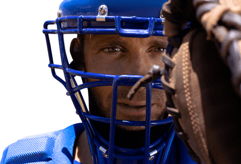 Focused Baseball Catcher with Mask on Transparent Background - Download Free Stock Videos Pikwizard.com