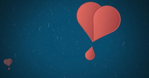 Floating Pink Hearts on Classic Blue Background - Download Free Stock Images Pikwizard.com