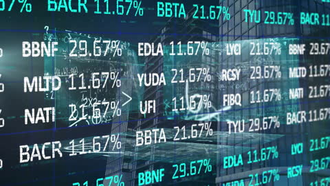 Digital Display of Stock Market and Business Analytics