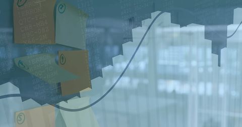 Digital Financial Data Processing Concept with Memo Notes