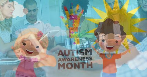 Autism awareness collaboration in business environment