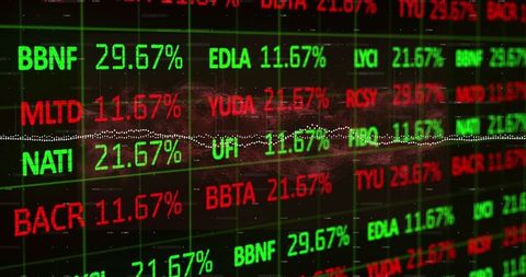 Dynamic Stock Market Displays Financial Trends and Analytics - Download Free Stock Images Pikwizard.com