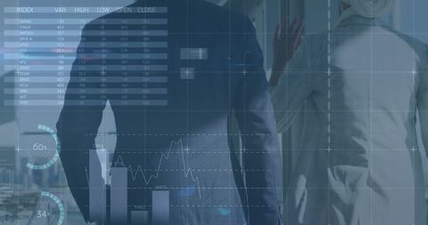Financial Analysis with Businesspeople in Background - Download Free Stock Images Pikwizard.com