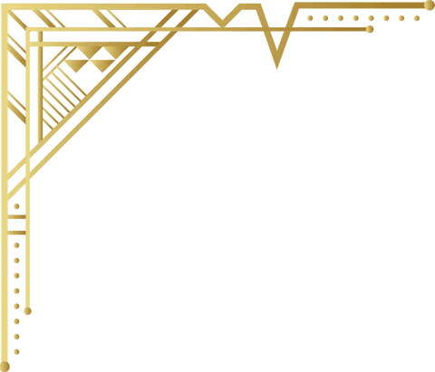 Art Deco Gold Border on Transparent Background for Luxurious Designs - Download Free Stock Videos Pikwizard.com