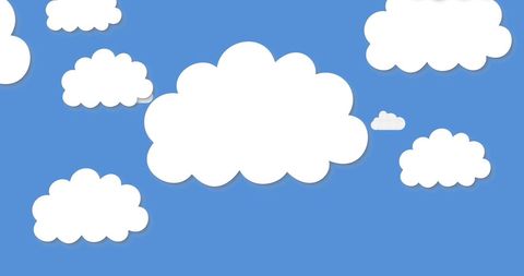White Clouds Scattered in Blue Sky - Download Free Stock Images Pikwizard.com