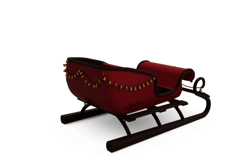 festive christmas sleigh with golden bells on transparent background - Download Free Stock Videos Pikwizard.com