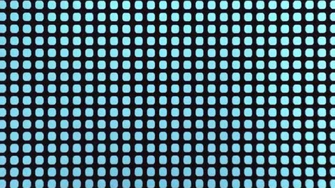 Static Digital Grid of Rounded Light Squares on Dark Background