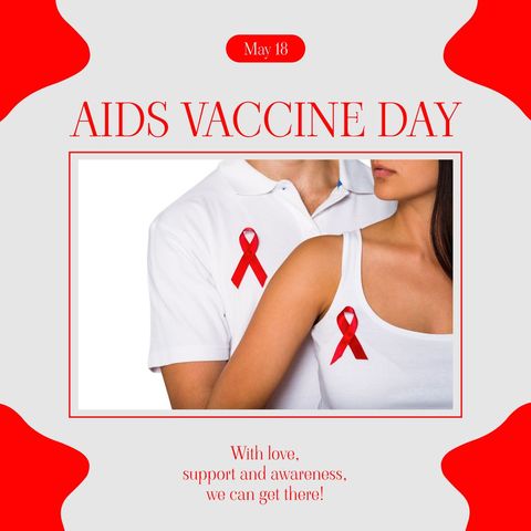 world aids vaccine day awareness poster with diverse individuals - Download Free Stock Templates Pikwizard.com