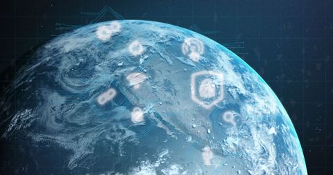 Global Network and Digital Connections Over Earth - Download Free Stock Images Pikwizard.com