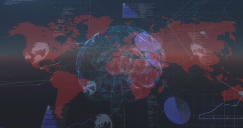 Digital Brain Processing Data on World Map - Download Free Stock Images Pikwizard.com