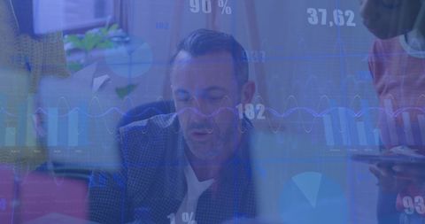 Digital Collaboration in Casual Office Setting with Data Overlay