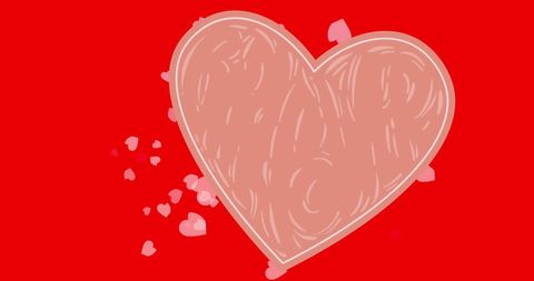 Floating Hearts on Red Background for Romantic Occasions - Download Free Stock Images Pikwizard.com