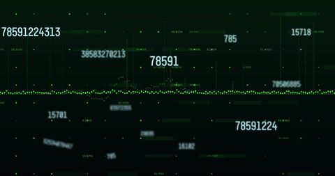 Futuristic Data Stream with Floating Digital Numbers - Download Free Stock Images Pikwizard.com