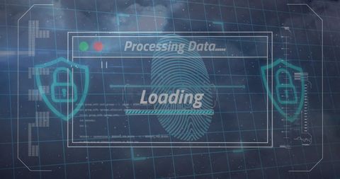 Biometric Data Processing and Cyber Security Interface - Download Free Stock Images Pikwizard.com