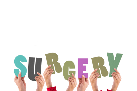 Hands Holding Surgery Letters on Transparent Background - Download Free Stock Videos Pikwizard.com