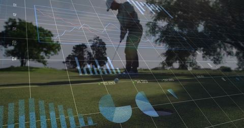 Analyzing golf performance with augmented reality data overlays during putting practice