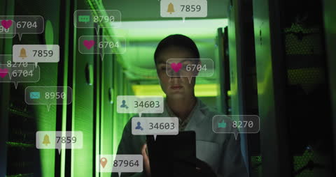 Digital Network Analyst Monitoring Data Centers