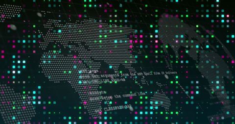 Global Connections with Coding and Digital Data Visualization - Download Free Stock Images Pikwizard.com