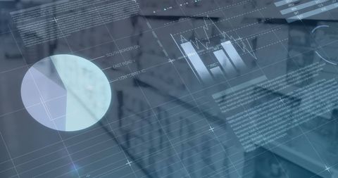 Data Analytics Overlay in Modern Retail Environment - Download Free Stock Images Pikwizard.com