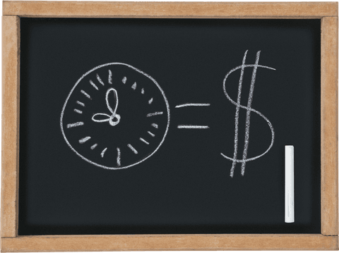 chalkboard drawing time equals money on transparent background - Download Free Stock Videos Pikwizard.com