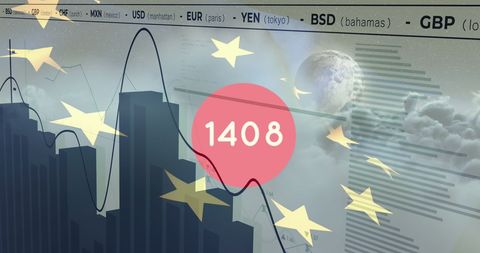 Data Analytics Over European Flag with Currency Graphs