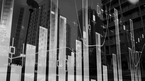 Dynamic Financial Data Visualization on Urban Background