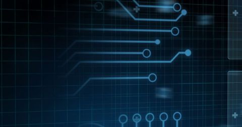 Futuristic Digital Interface with Circuitry and Data Patterns - Download Free Stock Images Pikwizard.com