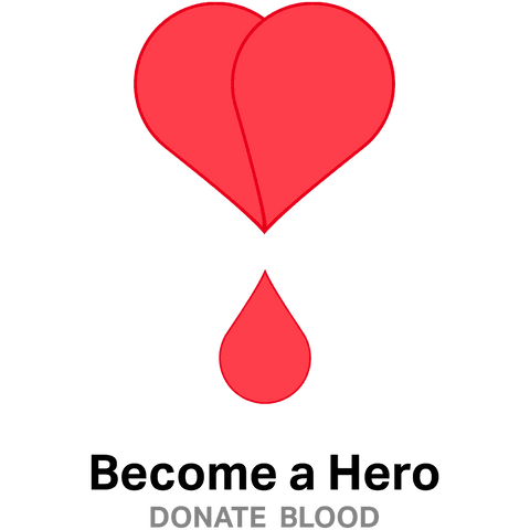 Blood Donation Heart Icon Design on Transparent Background - Download Free Stock Videos Pikwizard.com