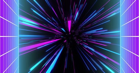 Neon Blue and Pink Streaks with Digital Grid Overlay - Download Free Stock Images Pikwizard.com