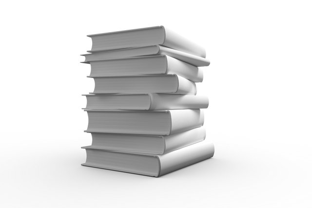 Stack of White Books on Transparent Background Illustrating Education - Download Free Stock Videos Pikwizard.com