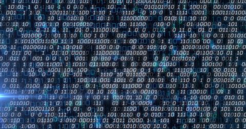 Digital Data Processing Matrix with Binary Code - Download Free Stock Images Pikwizard.com