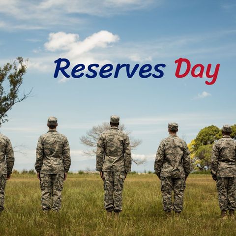 Military reserves day soldiers in camouflage