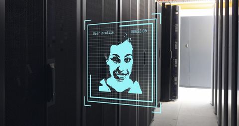 Digital Face Recognition in Modern Server Room