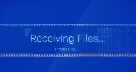 Digital File Transfer and Processing Interface Concept - Download Free Stock Images Pikwizard.com