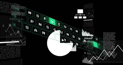 Digital data processing with graphs and abstract elements