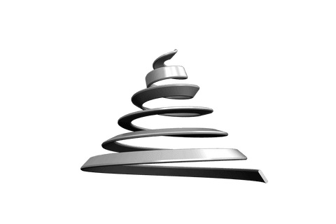 metallic spiral christmas tree icon transparent background - Download Free Stock Videos Pikwizard.com