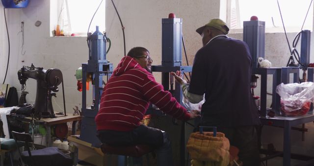 Workers Using Machinery in Repair Workshop - Download Free Stock Images Pikwizard.com