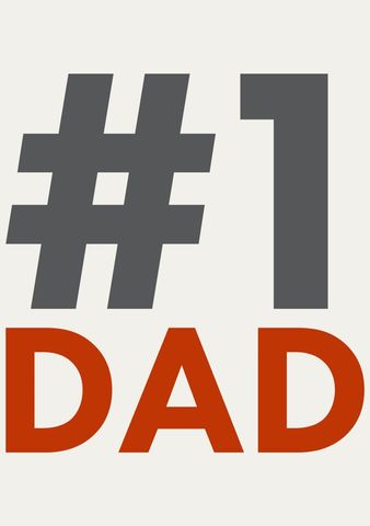 Bold Typography Highlighting Number One Dad - Download Free Stock Templates Pikwizard.com