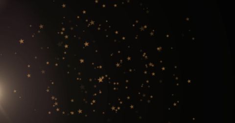 Falling Gold Stars Against Black Background for Energy Concepts - Download Free Stock Images Pikwizard.com