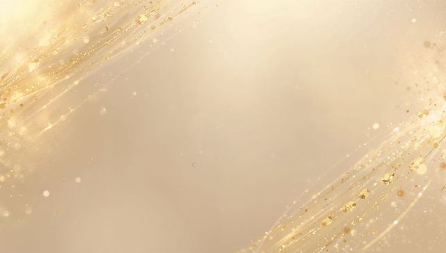 Shimmering gold beige abstract backdrop with glitter streaks and soft bokeh