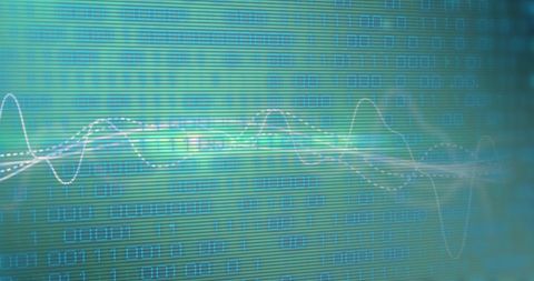 High-Tech Data Analysis with Fluctuating Graphs and Binary Background - Download Free Stock Images Pikwizard.com