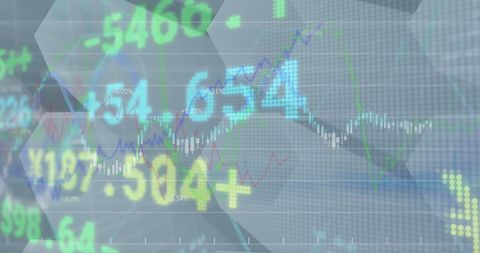 Dynamic Stock Market Data Visualization on Trading Screen - Download Free Stock Images Pikwizard.com