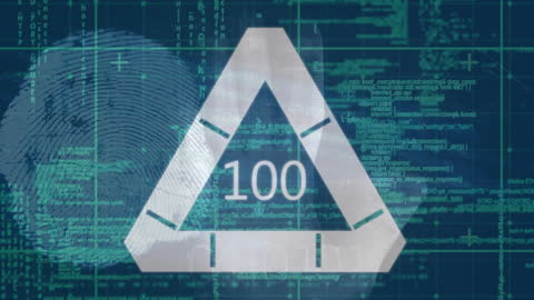 Digital Data Processing and Binary Code Animation Concept