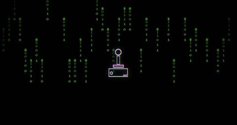 Digital Data Processing Overlaid on Retro Gamepad - Download Free Stock Images Pikwizard.com