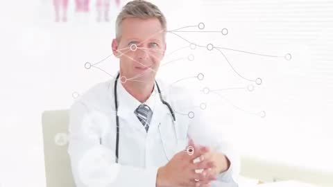 Professional Doctor Emphasizing Digital Health Connectivity