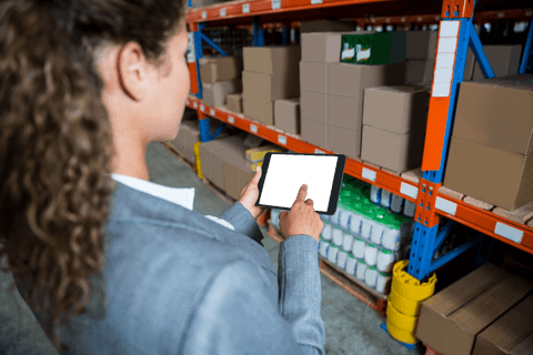 transparent screen on tablet in warehouse logistics management concept - Download Free Stock Videos Pikwizard.com