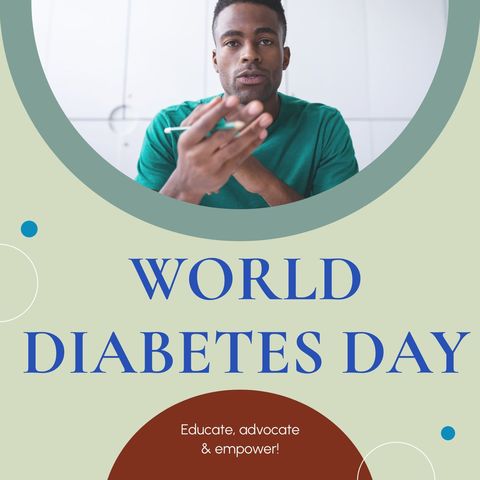 World Diabetes Day Awareness with Male Doctor in Portrait - Download Free Stock Templates Pikwizard.com
